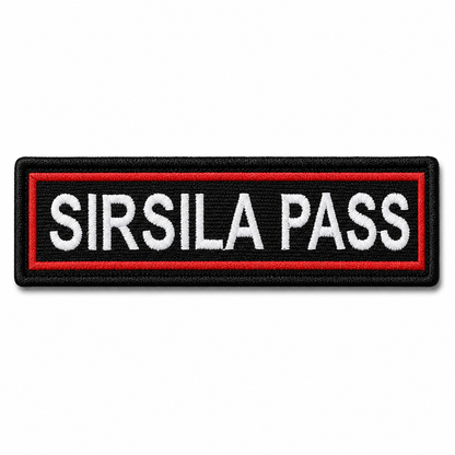 Sirsila Pass Expedition Embroidery Patch – 1 × 4 Inches