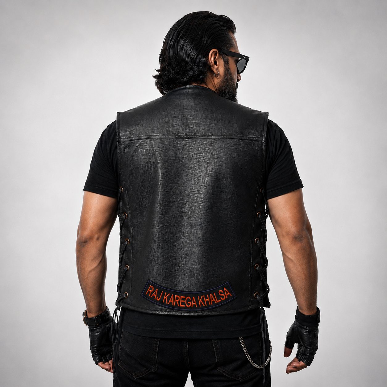Raj Karega Khalsa Back Embroidered Patch 12 inches