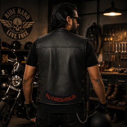 Raj Karega Khalsa Back Embroidered Patch 12 inches