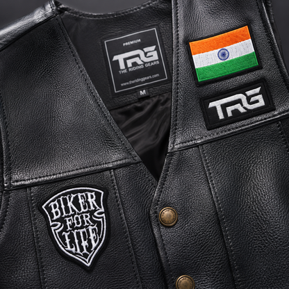Biker For Life Embroidered Patch, 3.74*2.95 inches
