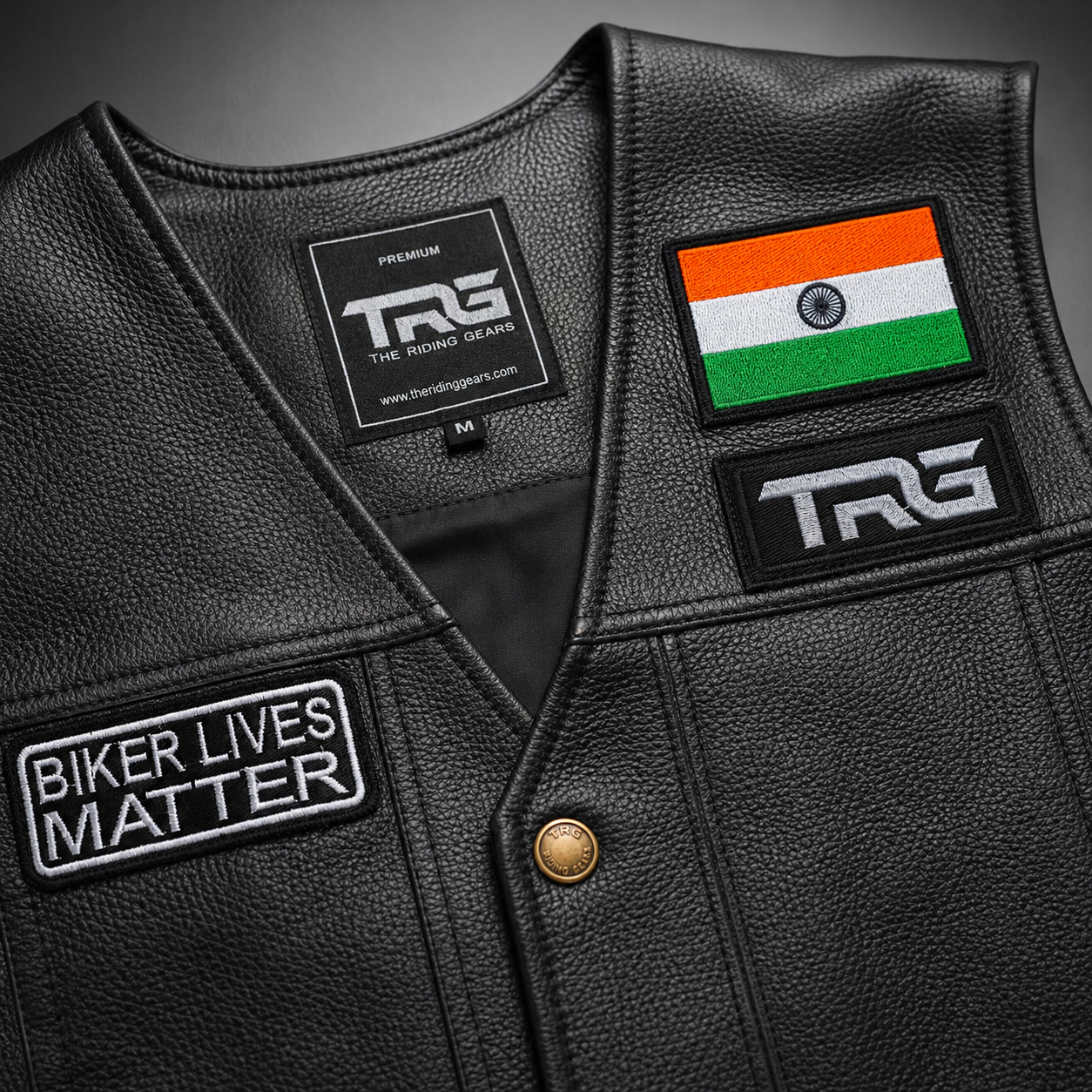 Biker Lives Matter Premium Embroidered Biker Patch | Iron-On & Sew-On | 1.6 × 3.6 Inches