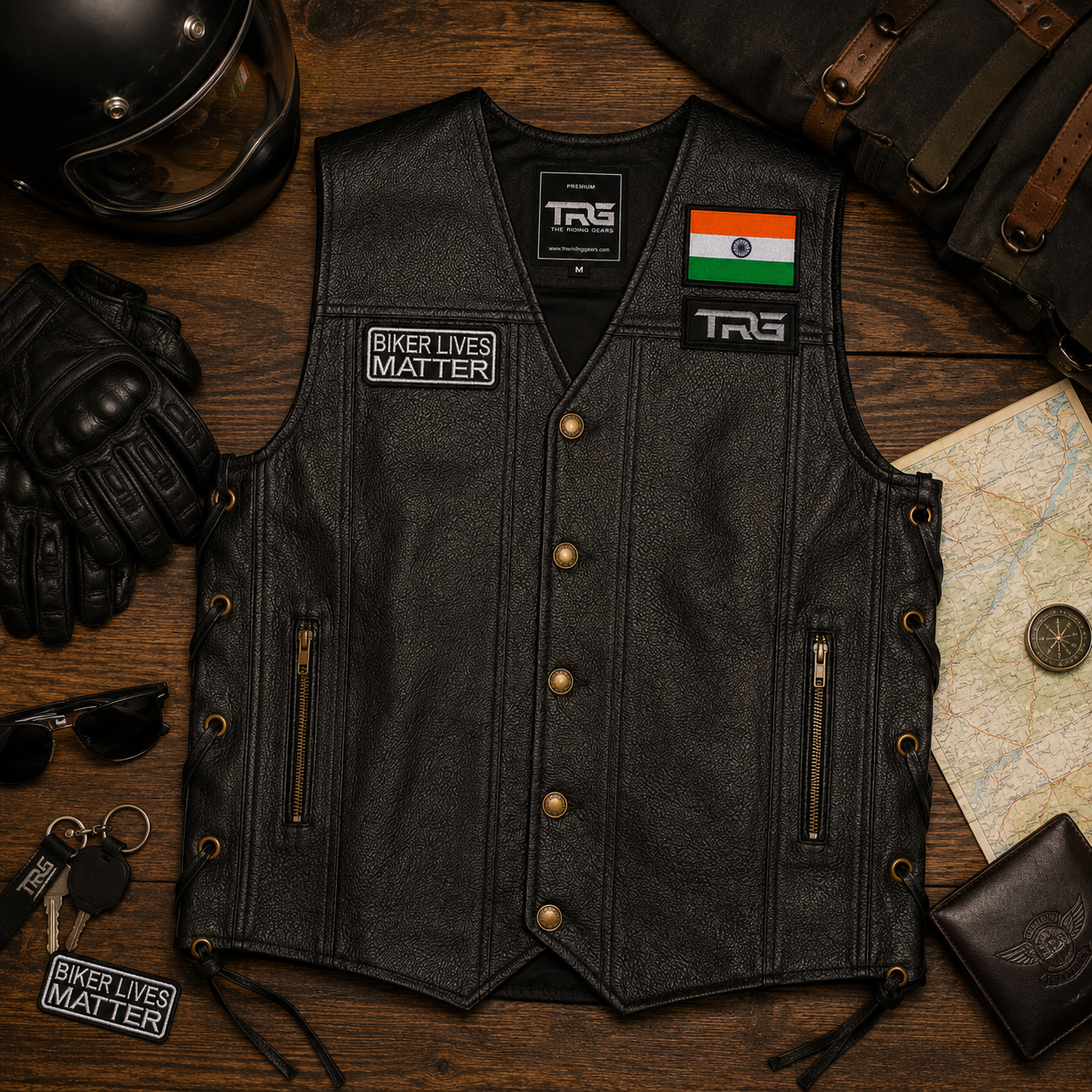 Biker Lives Matter Premium Embroidered Biker Patch | Iron-On & Sew-On | 1.6 × 3.6 Inches