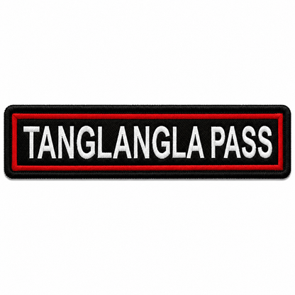 TanglangLa Pass Expedition Embroidery Patch – 1 × 4 Inches