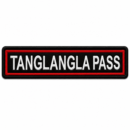 TanglangLa Pass Expedition Embroidery Patch – 1 × 4 Inches