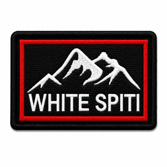 White Spiti Expedition Embroidery Patch – 2 × 3 Inches
