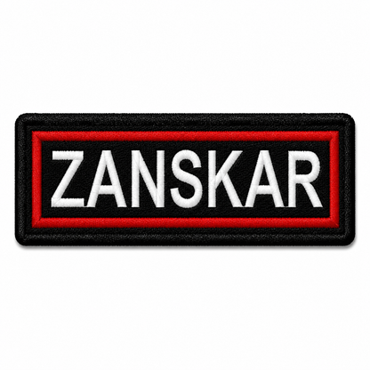 Zanskar Expedition Embroidery Patch – 1 × 4 Inches