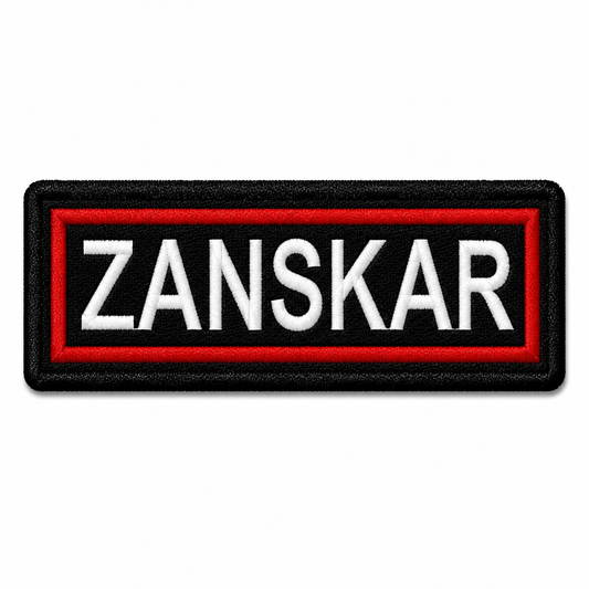 Zanskar Expedition Embroidery Patch – 1 × 4 Inches