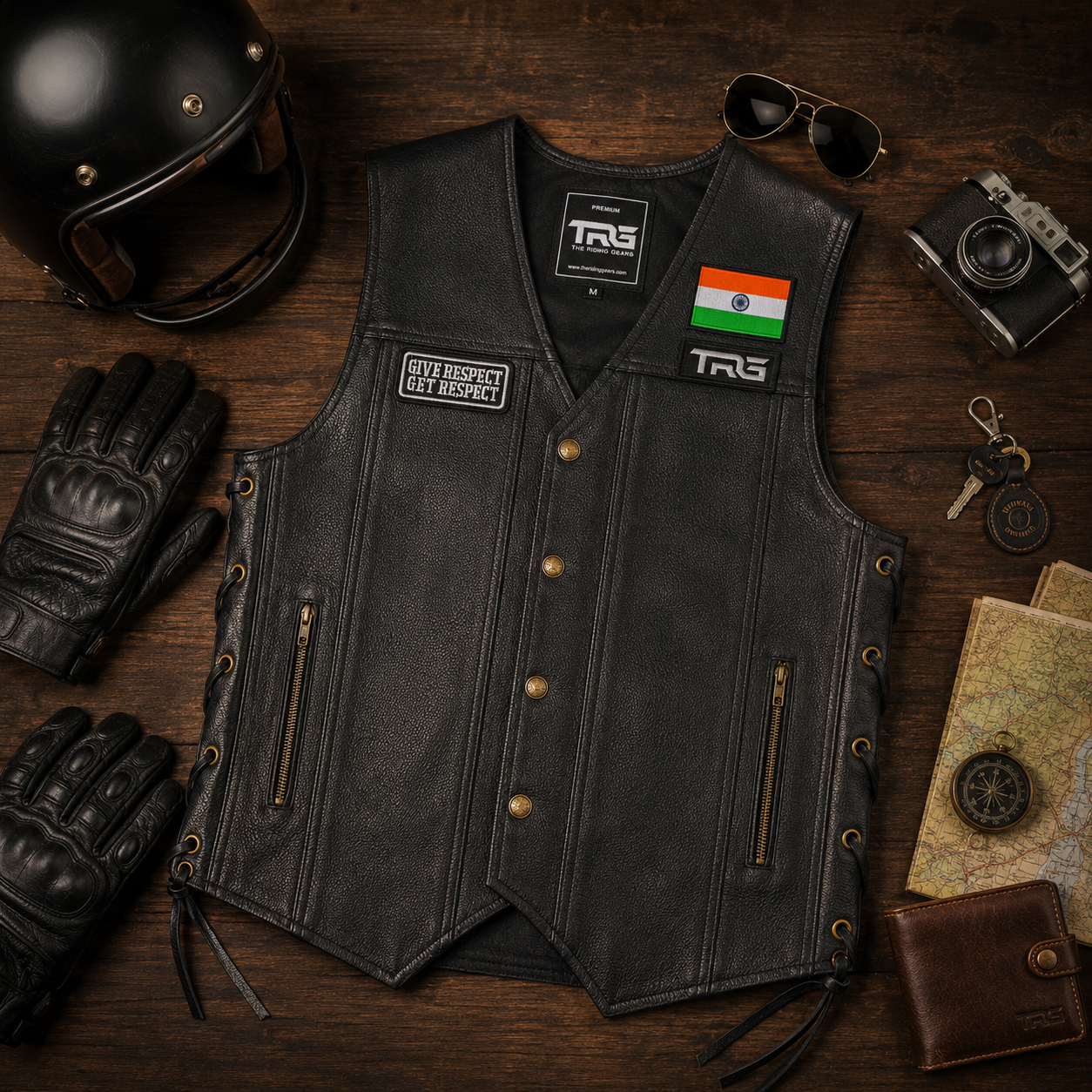 Give Respect Get Respect Premium Embroidered Biker Patch | Iron-On & Sew-On | 1.5 × 3 Inches