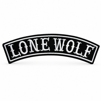 Lone Wolf Back Embroidery Patch, 12.5*3.2 inches
