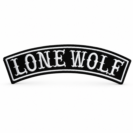 Lone Wolf Back Embroidery Patch, 12.5*3.2 inches