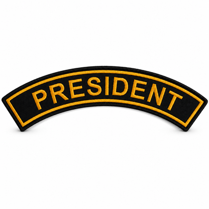 President Back Embroidery Patch, 10.5*2.2 inches