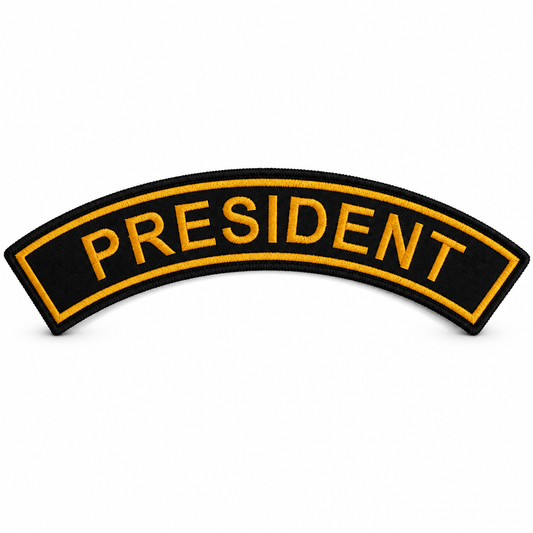 President Back Embroidery Patch, 10.5*2.2 inches