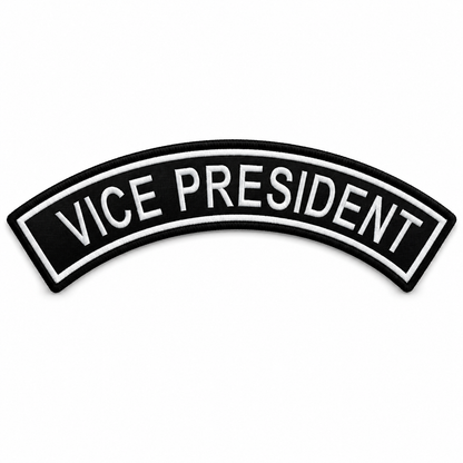 Vice President Back Embroidery Patch, 10.5*2.6 inches