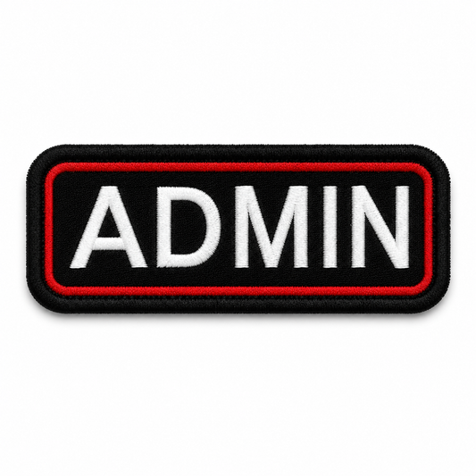 Admin Front Embroidery Patch, 3.5*1.2 inches