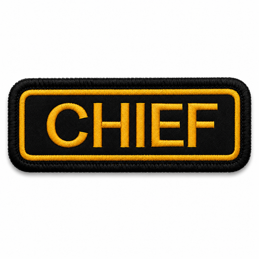 Chief Front Embroidery Patch, 3.74*1.18 inches