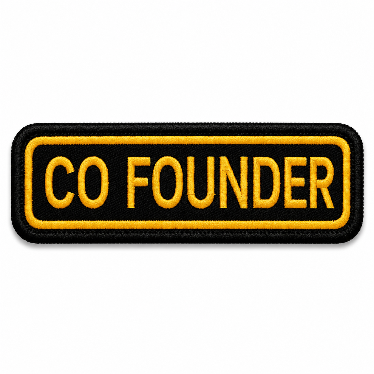 Co- Founder Front Embroidery Patch, 4.5*1.2 inches
