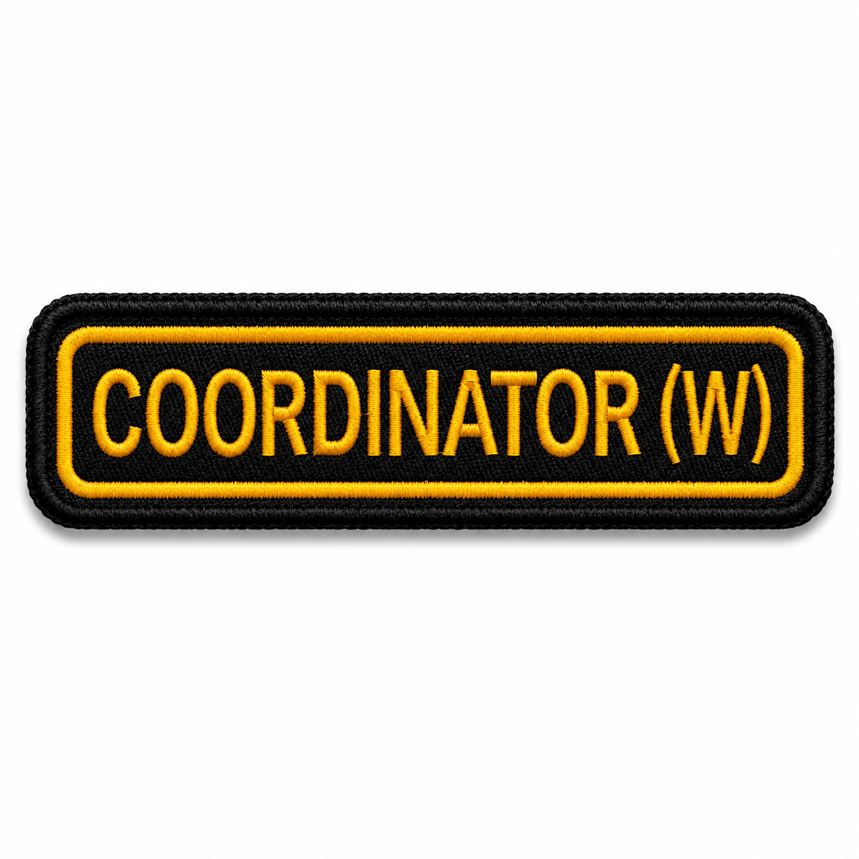 Coordinate ( W ) Front Embroidery Patch, 5.5*1.5 inches