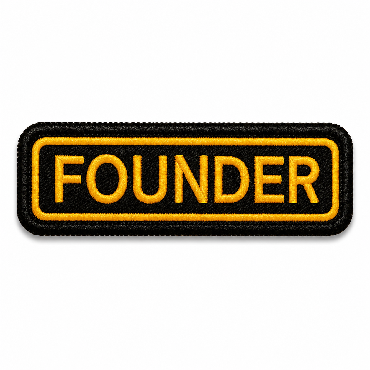 Founder Front Embroidery Patch, 4.5*1.5 inches