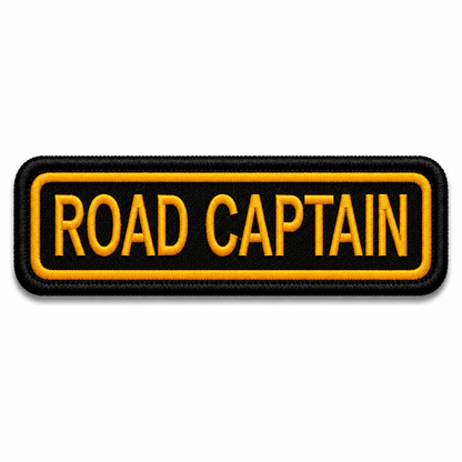 Road Caption Front Embroidery Patch, 4.5*1.5 inches