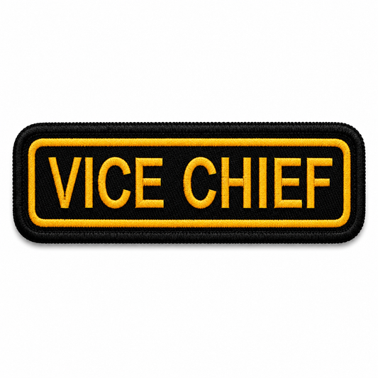 Vice Chief Front Embroidery Patch, 4.5*1.5 inches
