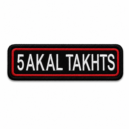 5 Akal Takhts Expedition Embroidery Patch – 1 × 4 Inches