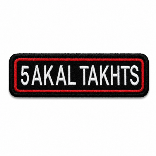 5 Akal Takhts Expedition Embroidery Patch – 1 × 4 Inches