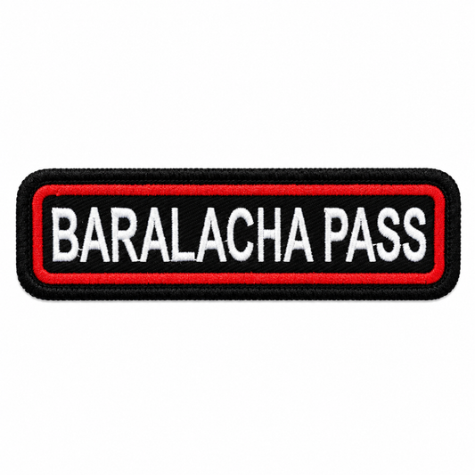 Baralacha Pass Expedition Embroidery Patch – 1 × 4 Inches