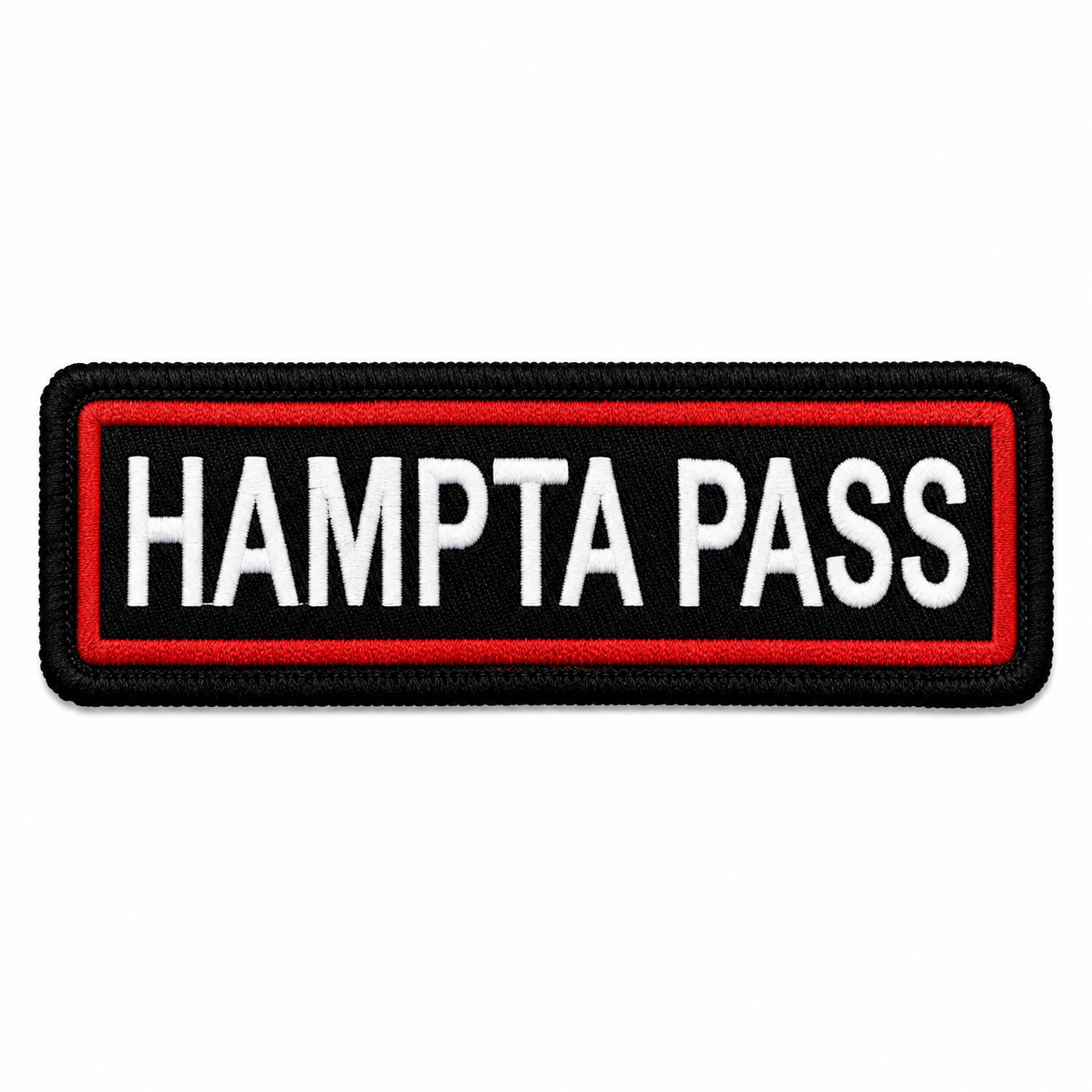 Hampta Pass Expedition Embroidery Patch – 1 × 4 Inches