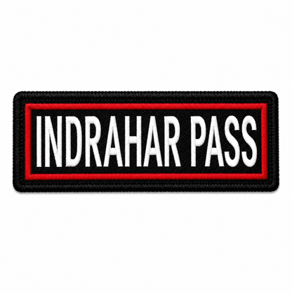 Indrahar Pass Expedition Embroidery Patch – 1 × 4 Inches