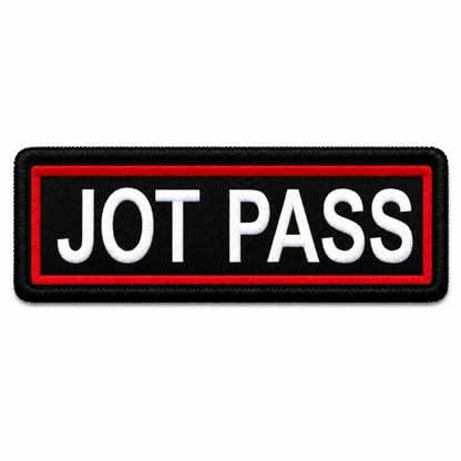 Jot Pass Expedition Embroidery Patch – 1 × 4 Inches