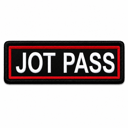 Jot Pass Expedition Embroidery Patch – 1 × 4 Inches