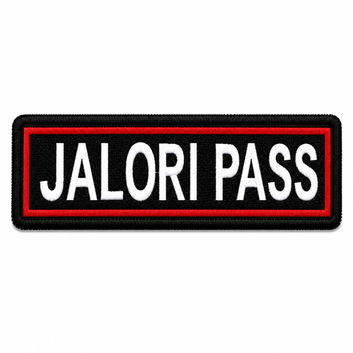 Jalori Pass Expedition Embroidery Patch – 1 × 4 Inches