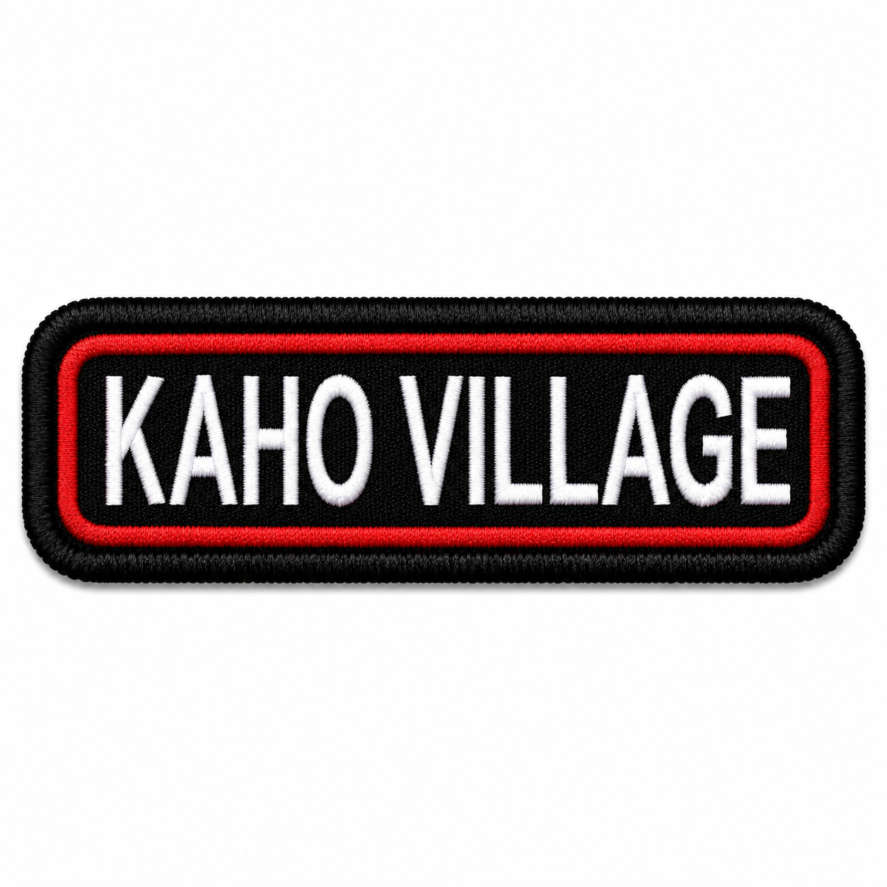 Kaho Village Expedition Embroidery Patch – 1 × 4 Inches