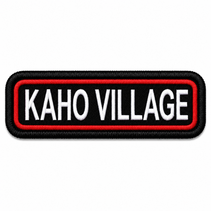 Kaho Village Expedition Embroidery Patch – 1 × 4 Inches