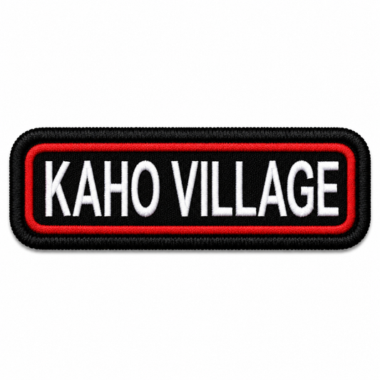 Kaho Village Expedition Embroidery Patch – 1 × 4 Inches