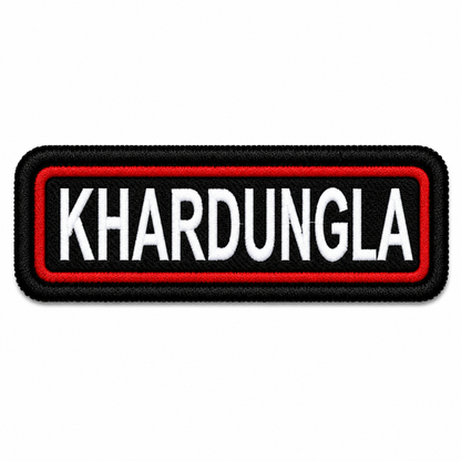 Khardung La Expedition Embroidery Patch – 1 × 4 Inches