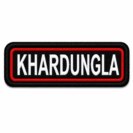 Khardung La Expedition Embroidery Patch – 1 × 4 Inches