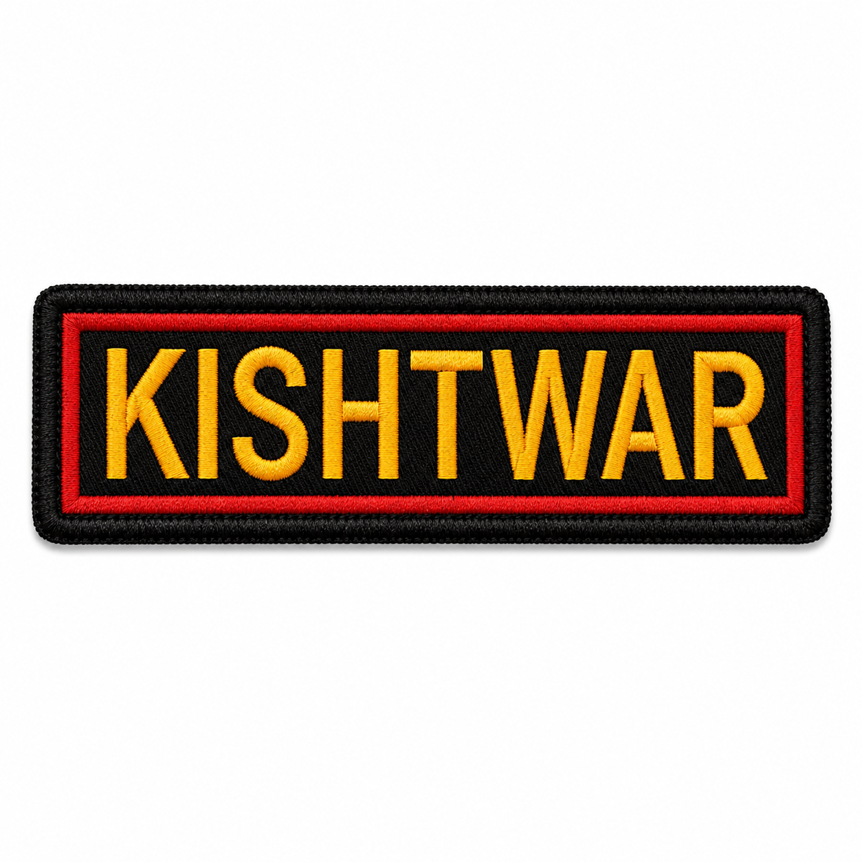 Kishtwar Expedition Embroidery Patch – 1 × 4 Inches