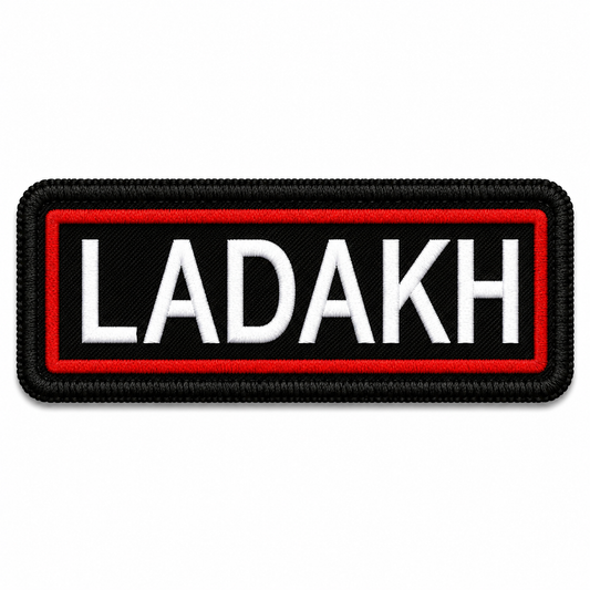 Ladakh Expedition Embroidery Patch – 1 × 4 Inches