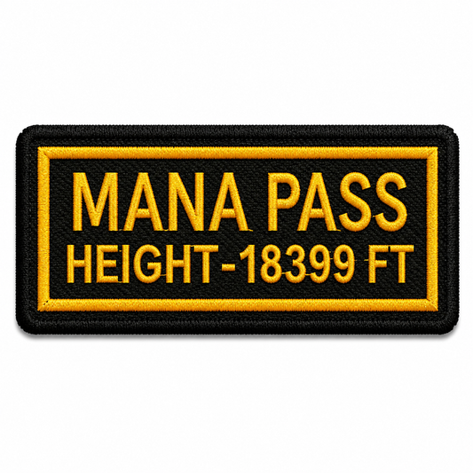 Mana Pass Expedition Embroidery Patch – 1.8 × 3.6 Inches