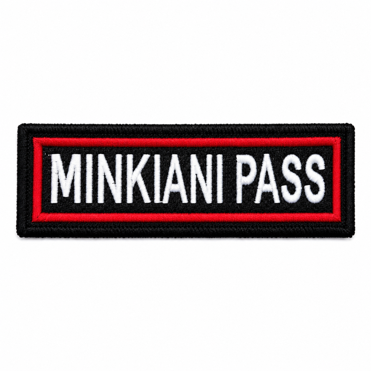 Minkiani Pass Expedition Embroidery Patch – 1 × 4 Inches