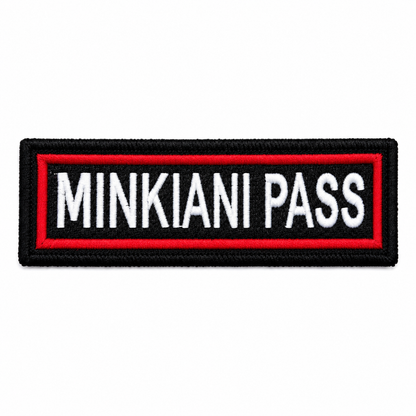 Minkiani Pass Expedition Embroidery Patch – 1 × 4 Inches
