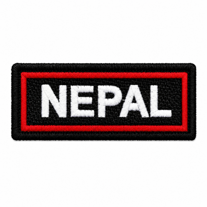 Nepal Expedition Embroidery Patch – 1 × 4 Inches