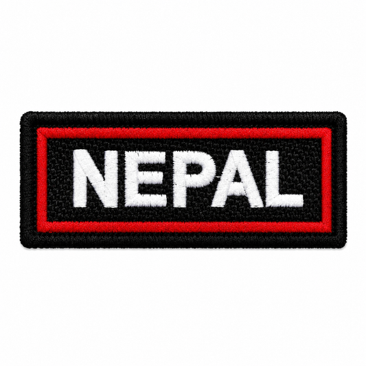 Nepal Expedition Embroidery Patch – 1 × 4 Inches