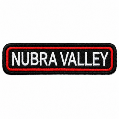Nubra Valley Expedition Embroidery Patch – 1 × 4 Inches