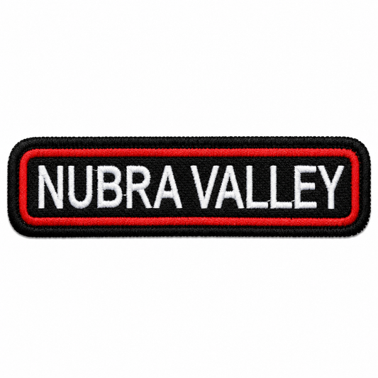 Nubra Valley Expedition Embroidery Patch – 1 × 4 Inches