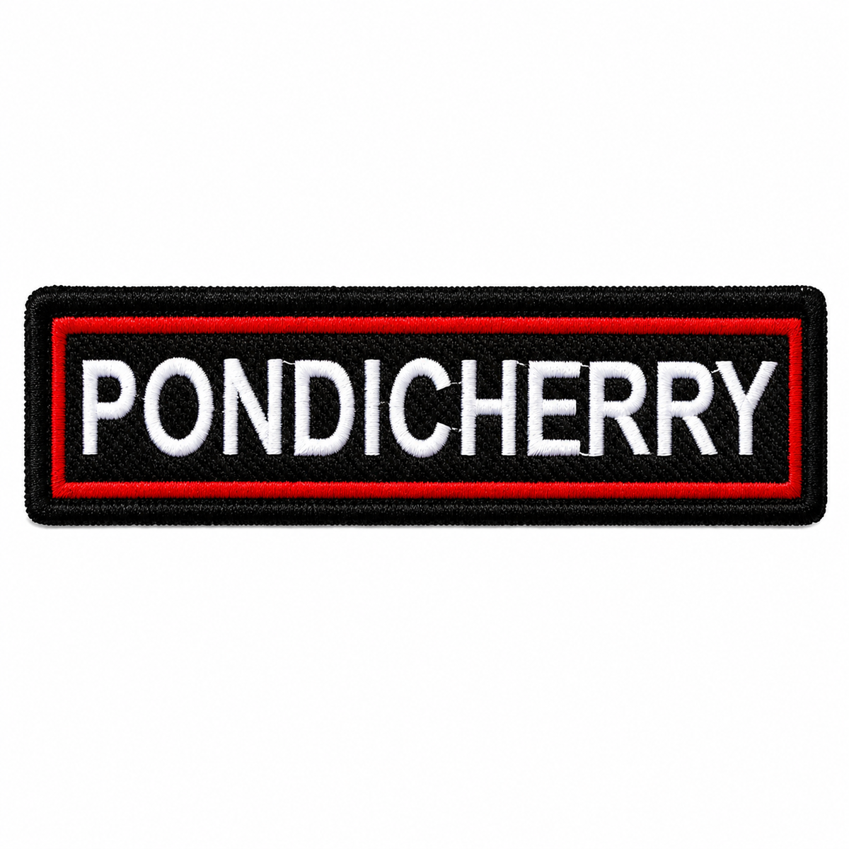 Pondicherry Expedition Embroidery Patch – 1 × 4 Inches