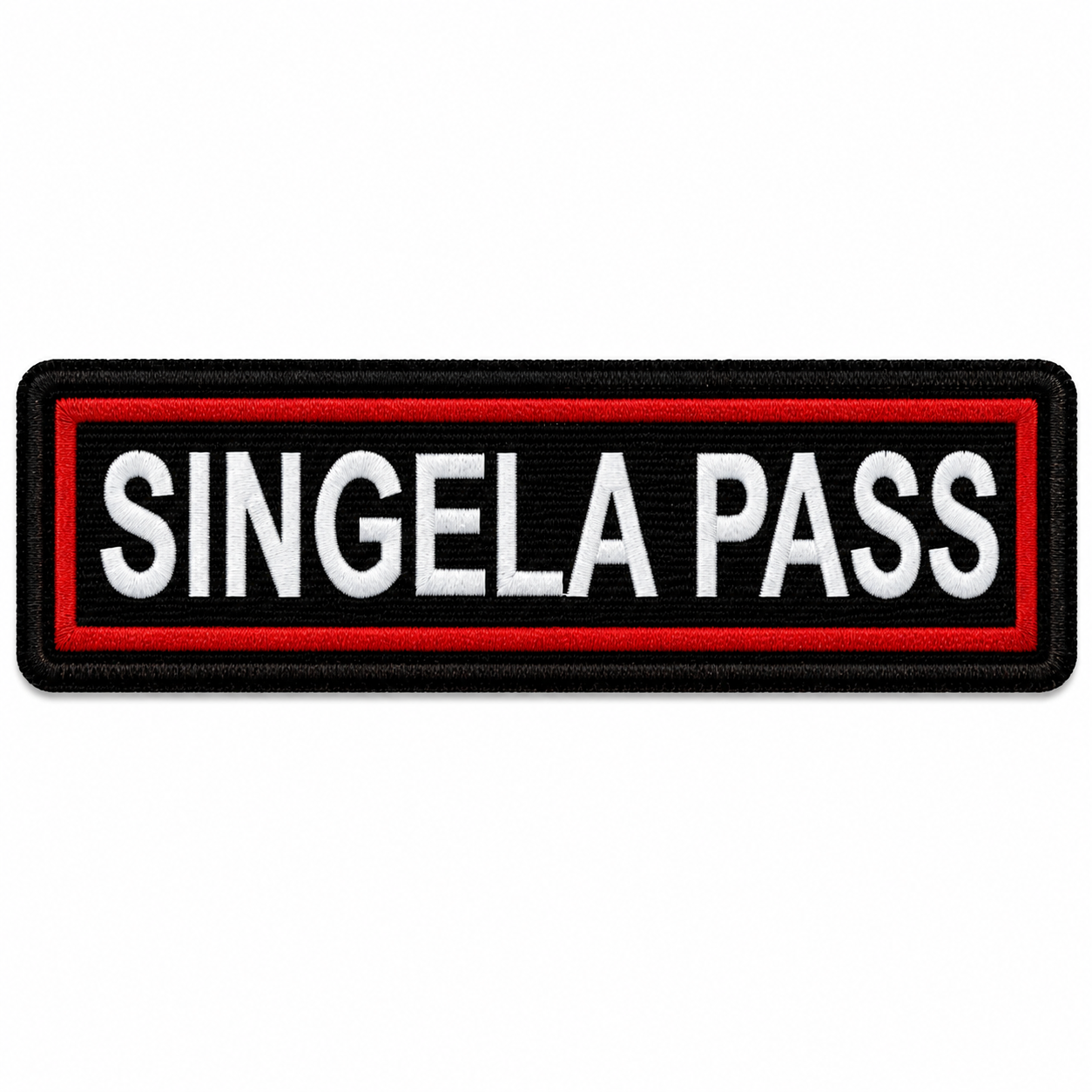 Singela Pass Expedition Embroidery Patch – 1 × 4 Inches