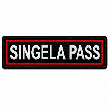 Singela Pass Expedition Embroidery Patch – 1 × 4 Inches
