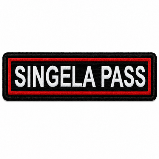 Singela Pass Expedition Embroidery Patch – 1 × 4 Inches